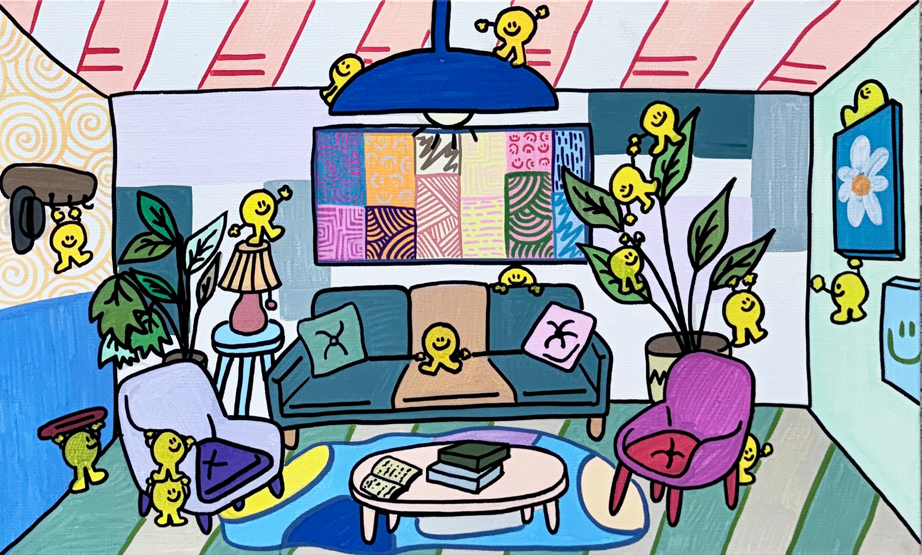 칙피의 인간집 탐험 - 거실